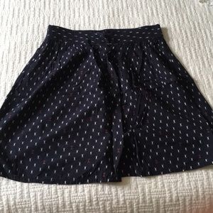 Skirt with buttons up the front